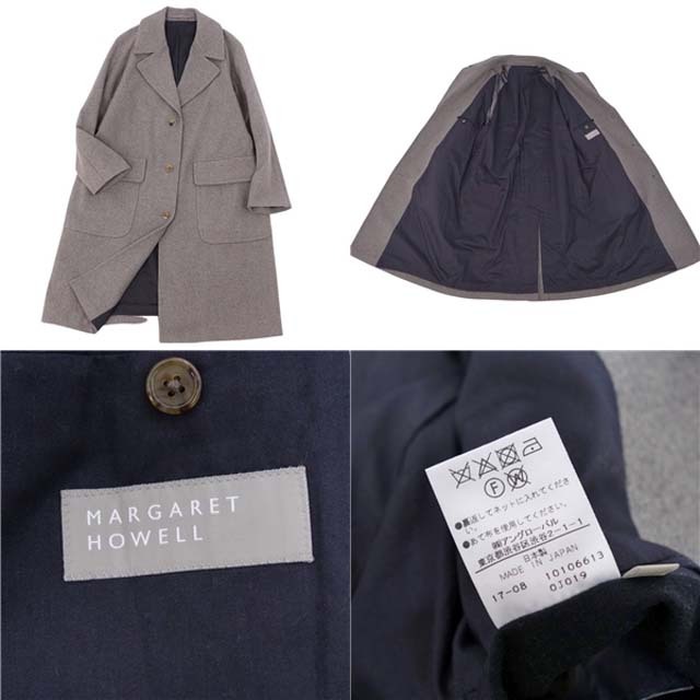MARGARET HOWELL - マーガレットハウエル コート ウール ツイード
