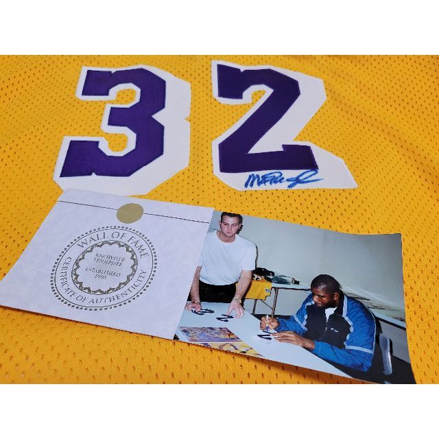 Champion - マジック・ジョンソン 直筆サイン入りユニフォーム #32 NBA
