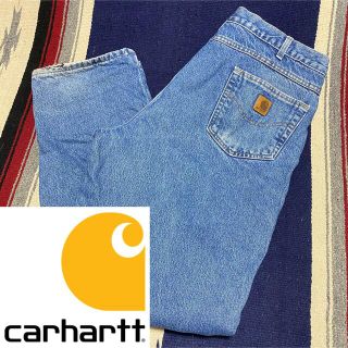 carhartt - 90s 古着 カーハート メキシコ製 デニム ロゴタグ 革タグ