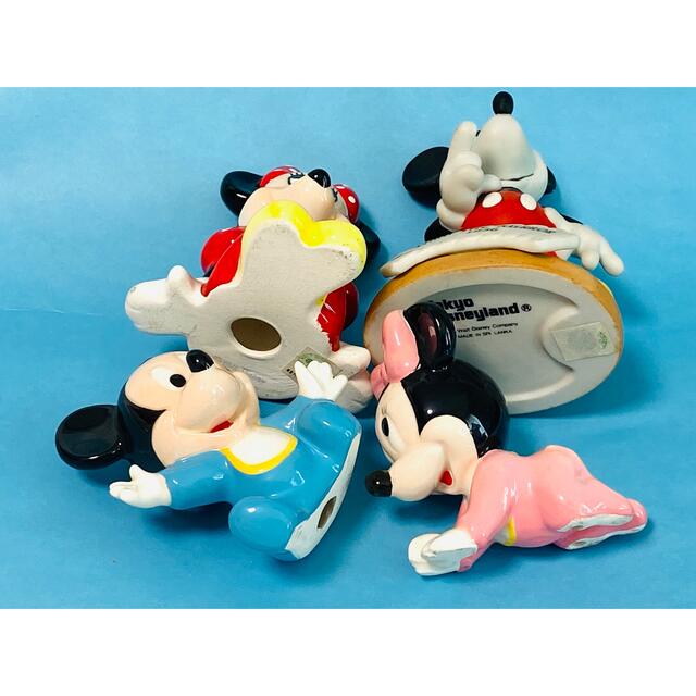Disney - 【 美品 】Disney 陶器製 ミッキー・ミニー & ベビーミッキー