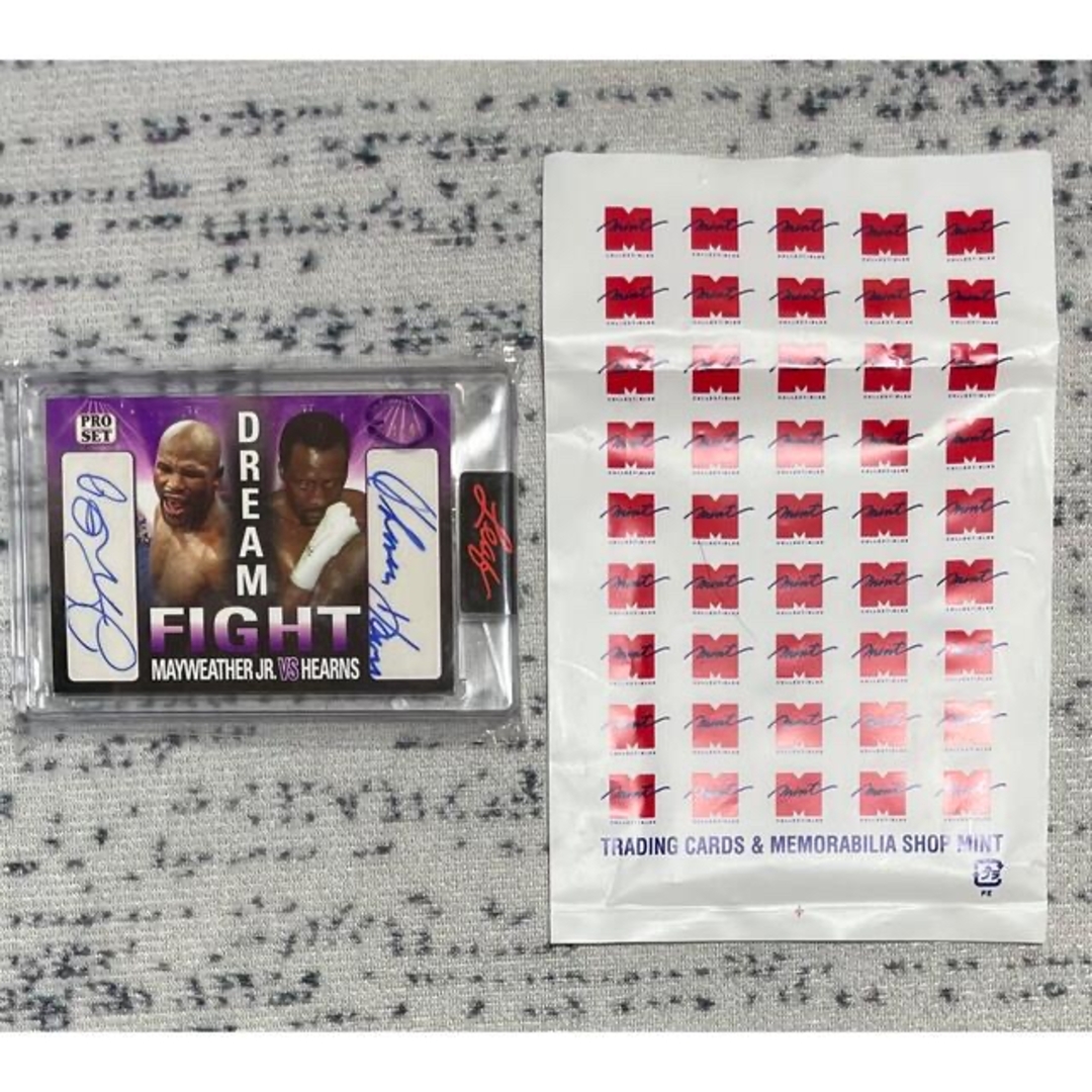 世界4枚！フロイド•メイウェザーJr. トーマス•ハーンズ 直筆サイン