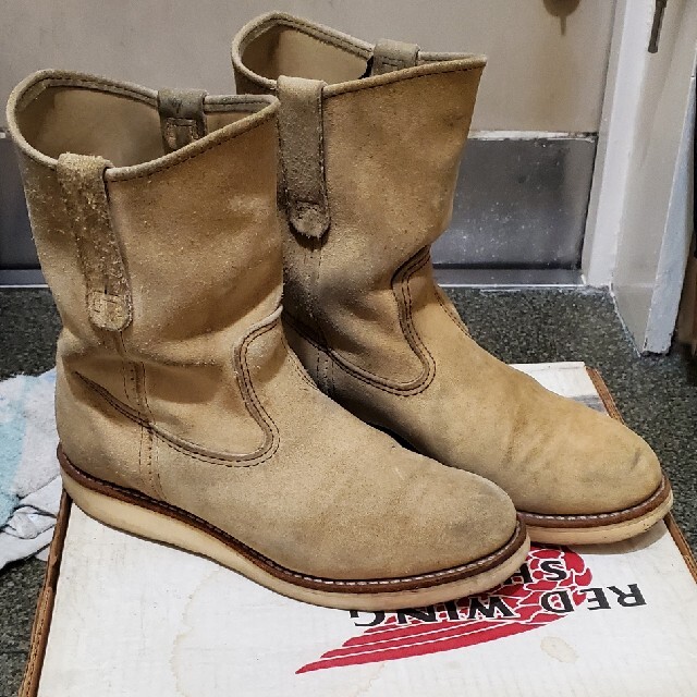 REDWING - RED WING スウェード ペコスブーツ スエード ペコス レッド
