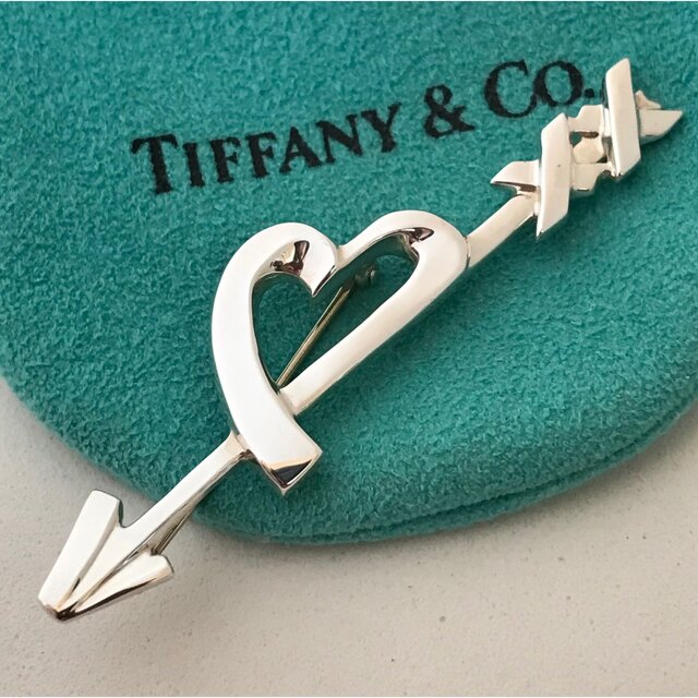 ほたるTiffany & Co. ダブルラビングハート シルバーブローチ ほたる