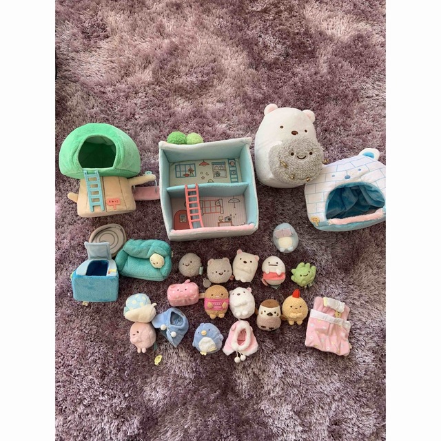 定価の半額以下 17点】すみっコぐらし てのりぬいぐるみ 家具 まとめ