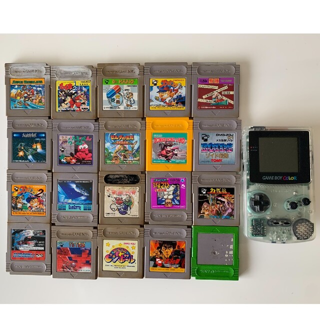 ゲームボーイ - Nintendo ゲームボーイカラー クリア ソフト20個付の