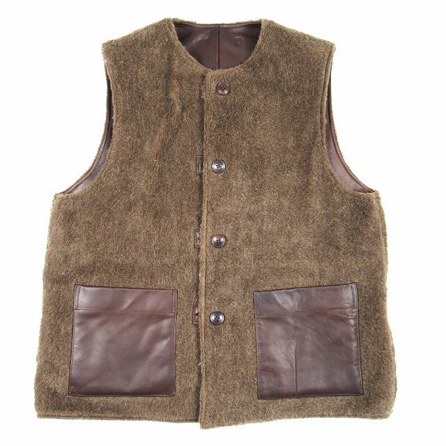 21AW ナイジェルケーボン レザー ジャーキン ベスト リバーシブル