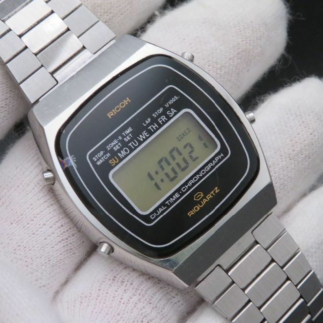 RICOH - RICOH RIQUARTZ デジタル腕時計 デュアルタイム クロノグラフ