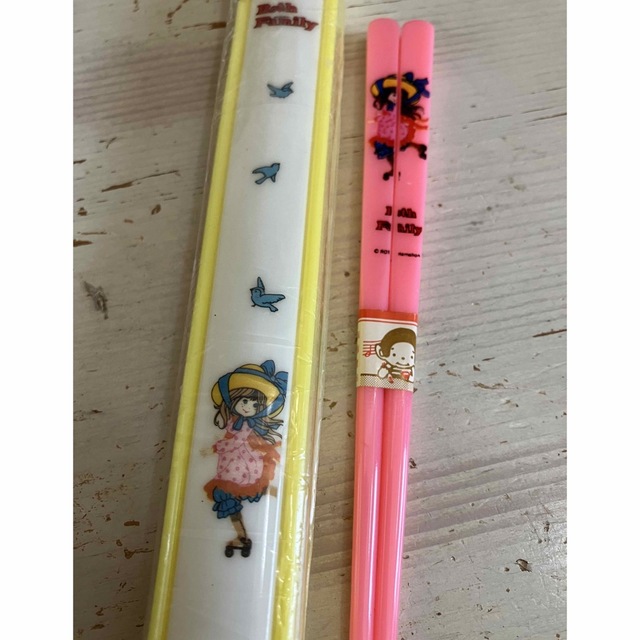 昭和レトロ 女の子 箸と箸ケース 2点セット ファンシー雑貨の通販 by