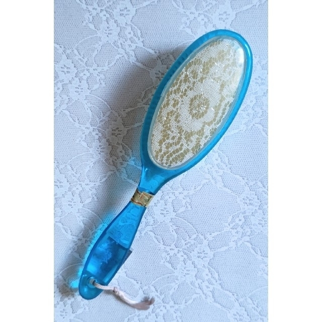 昭和レトロ ヘアーブラシ 美髪 ブルーの通販 by 蝶々ランド's shop｜ラクマ