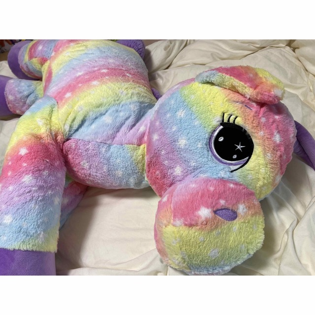 ユニコーン 超巨大ぬいぐるみ レインボーの通販 by rhylemo｜ラクマ