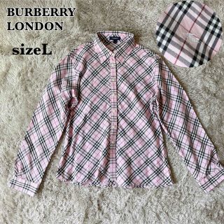 BURBERRY（シャツ/ブラウス(長袖/七分) ・ ピンク/桃色系）のフリマ