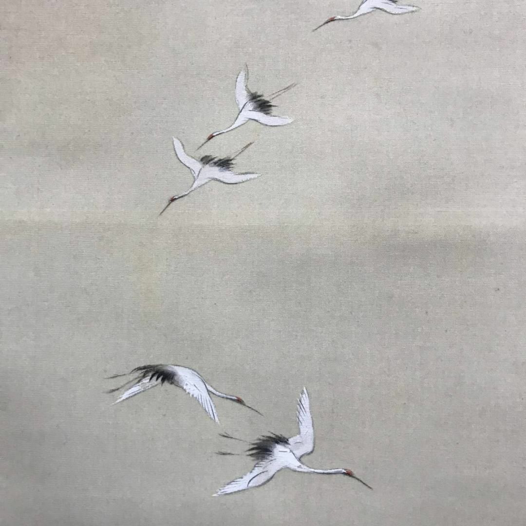 真作】国井柳甫/蓬莱山図/祝事山水図/掛軸☆宝船☆AB-874の通販 by