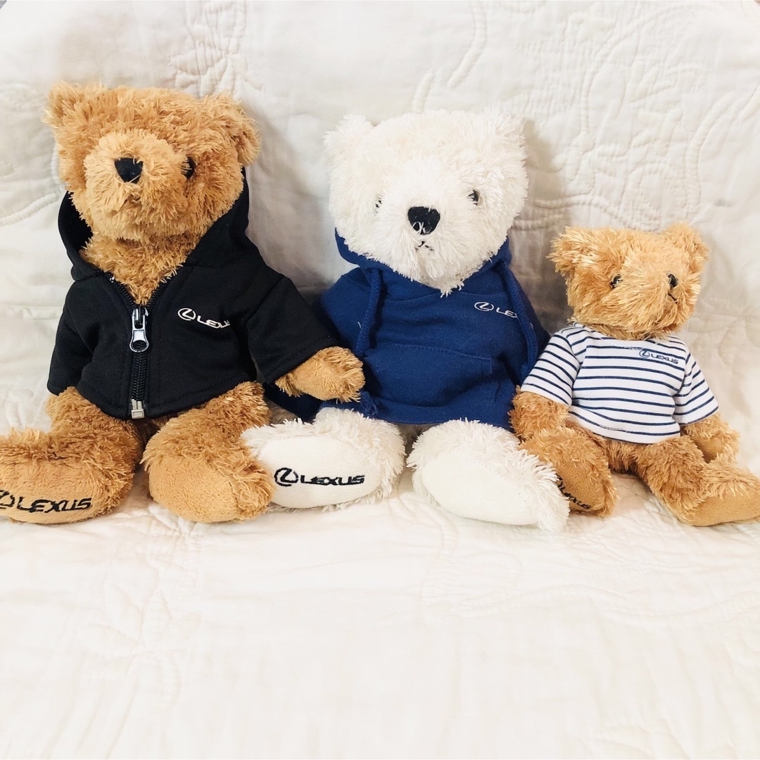 新品✨LEXUS レクサス テディベア ミニ ぬいぐるみ ボーダーTシャツの
