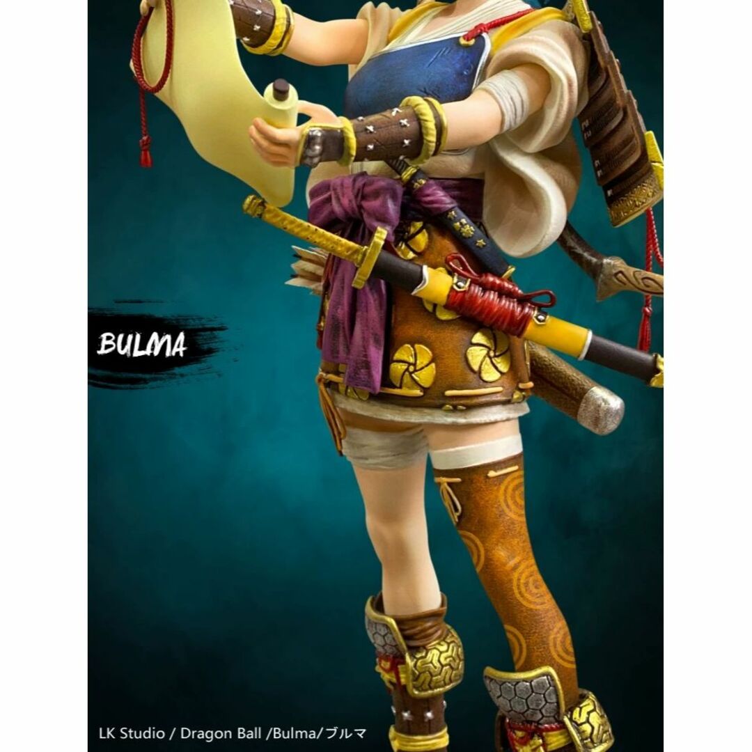 ドラゴンボール ブルマ 武士 フィギュア ガレージキット 塗装済み完成