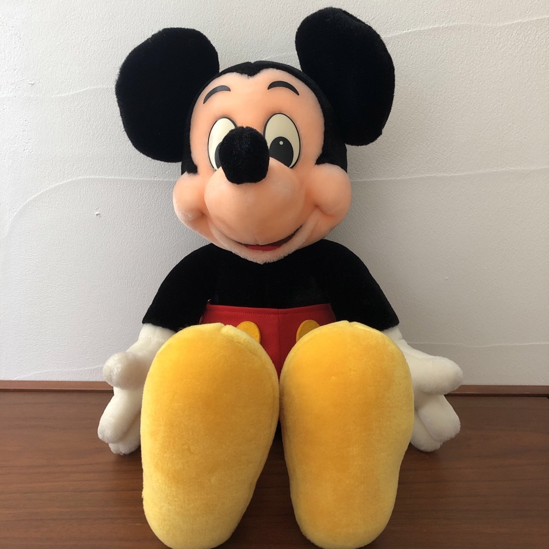 Disney - ○ディズニー レトロ ミッキー ぬいぐるみ 大の通販 by _