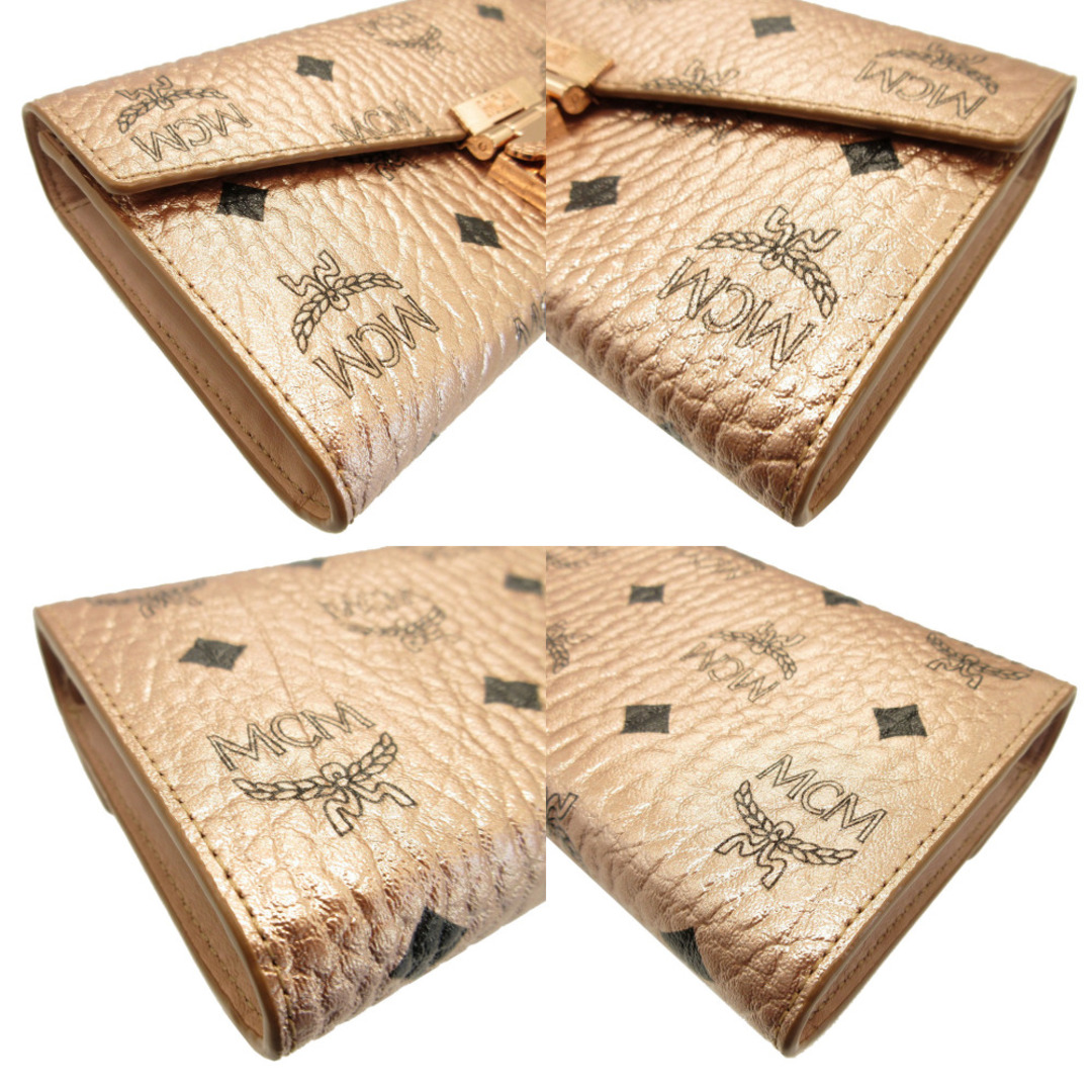 MCM - 美品 エムシーエム 8APA11 レザー シャンパンゴールド チェーン