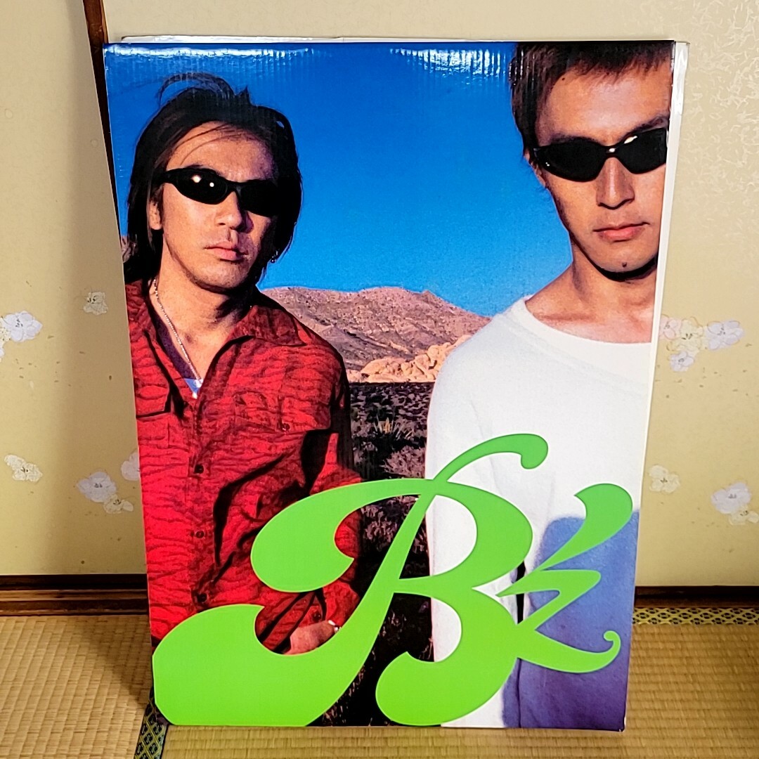 B'z - B'z 特大 パネル スタンド ポスター 告知 2002年 GREEN 希少品の