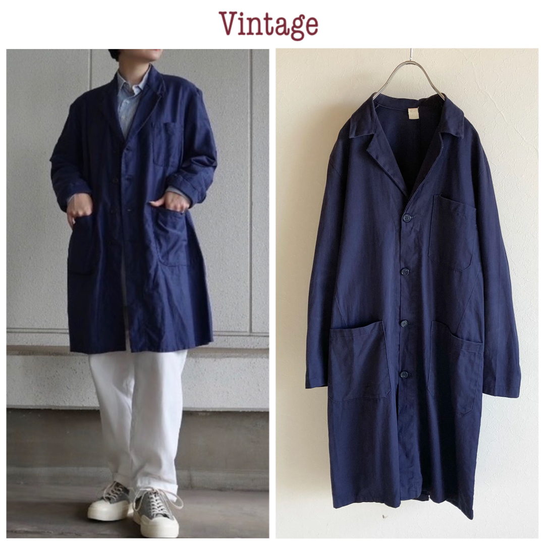 Santa Monica - イタリア製 ユーロ ビンテージ ショップコート 42