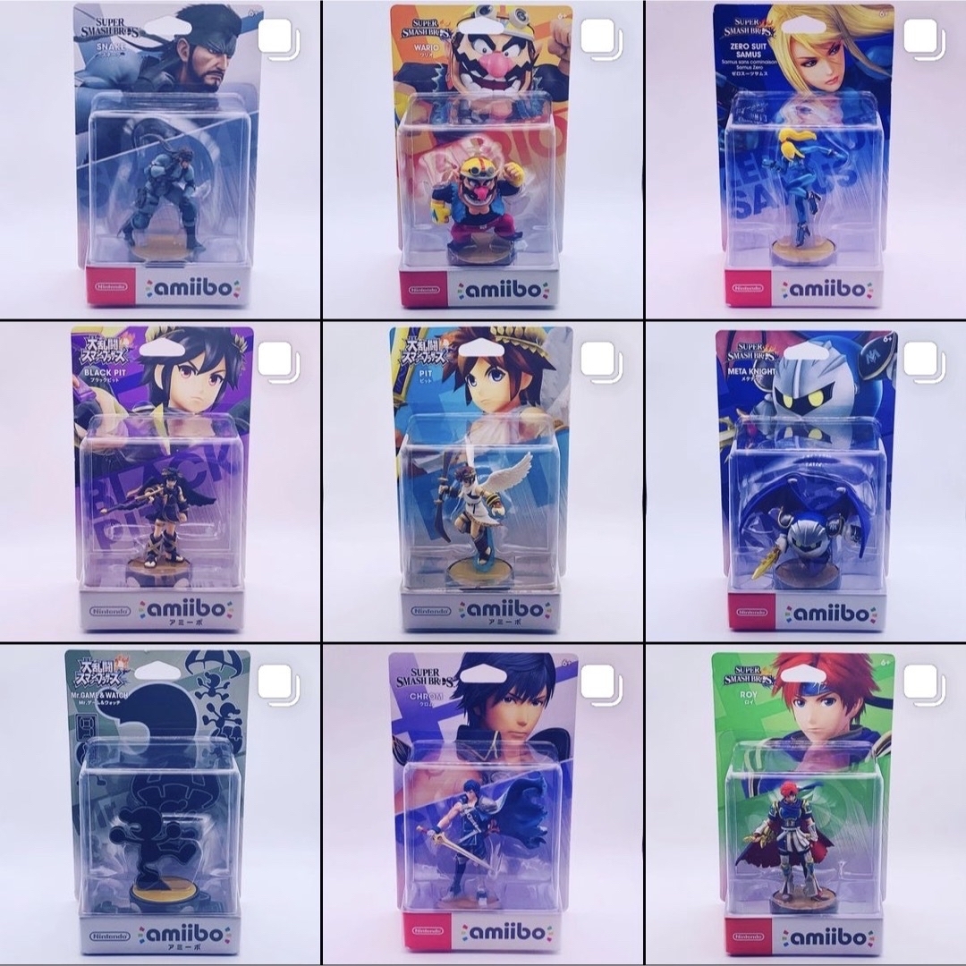 Nintendo Switch - 【初版裏キャラ絵・タグ無し】amiibo 大乱闘