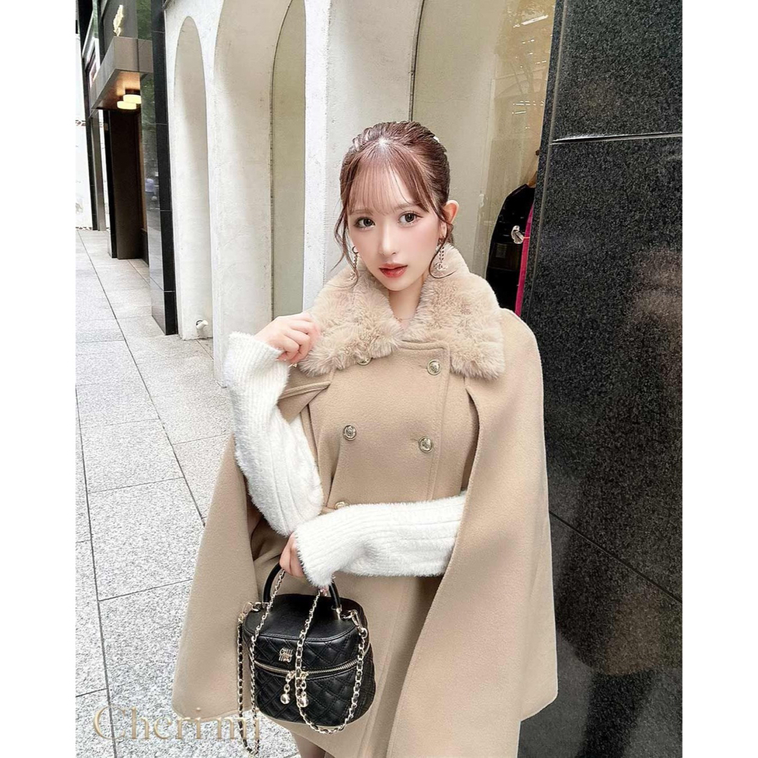 Cheri mi - cheri mi 新品 ファーケープコートの通販 by arisa's shop