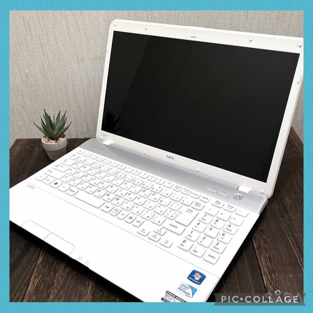 NEC - セール中❣️美品/すぐ使えるノートパソコン/DVD/白【訳あり】の