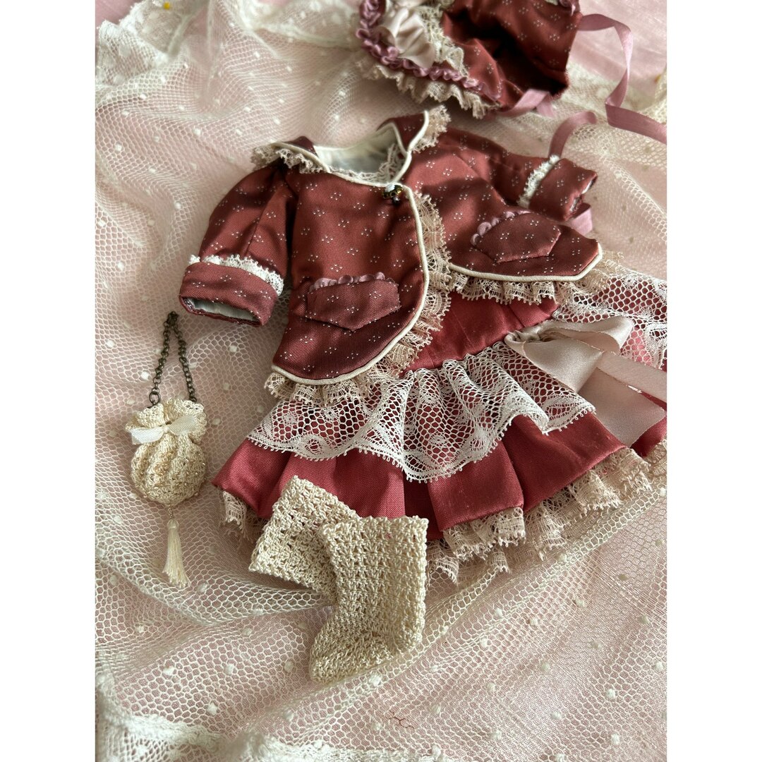 28㎝用 ドレスセット ビスクドール アンティークドールの通販 by