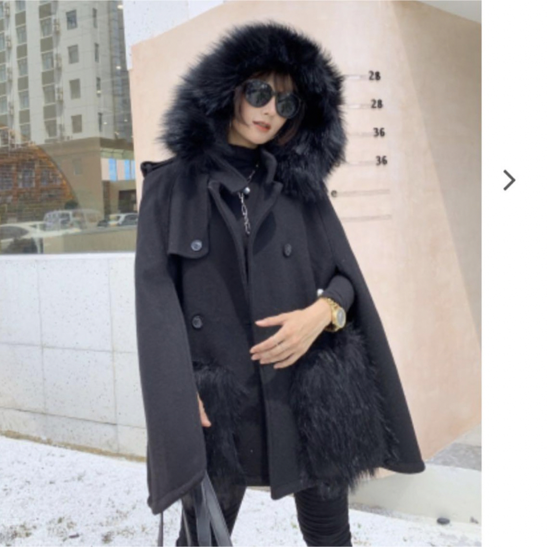 BIRTHDAY BASH - バースデーバッシュ ポケットファー マント ポンチョ