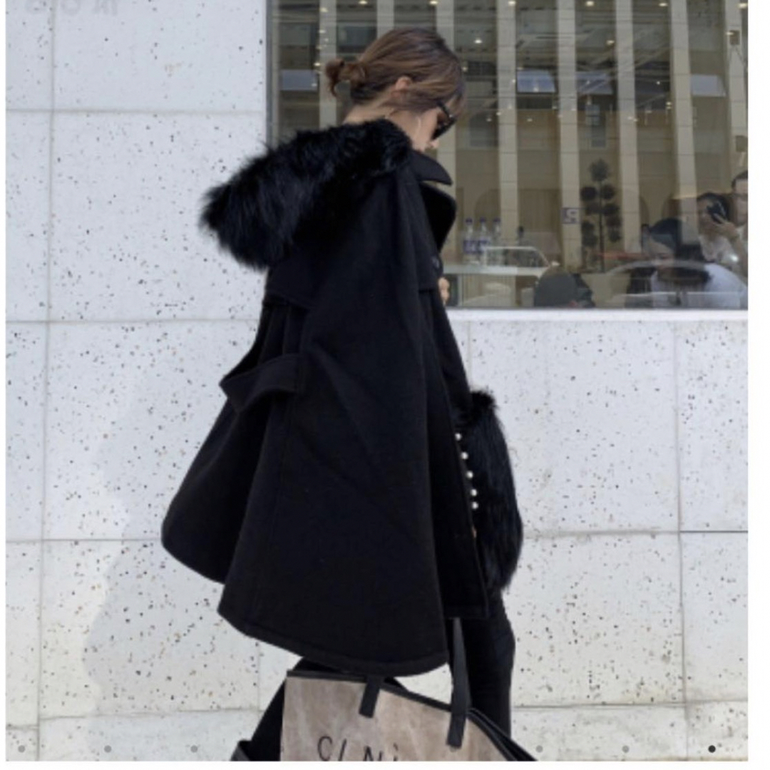 BIRTHDAY BASH - バースデーバッシュ ポケットファー マント ポンチョ