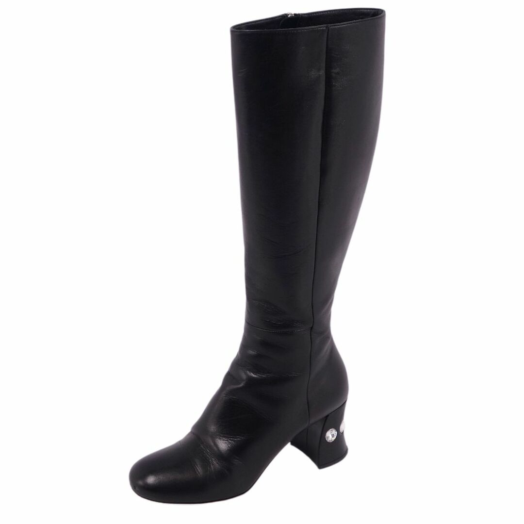 MIU MIU - ミュウミュウ miumiu ブーツ ロングブーツ ヒール カーフ