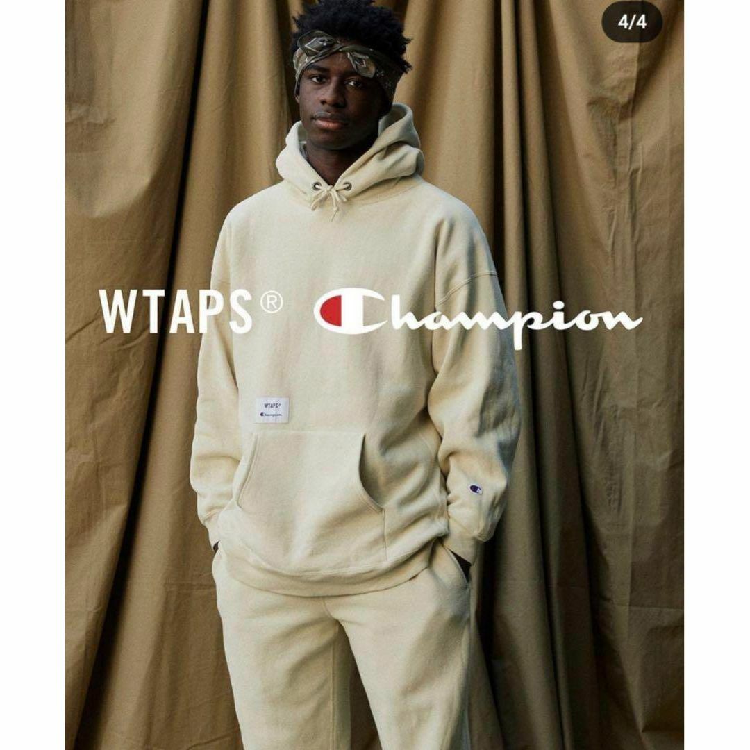 W)taps - ￼ WTAPS × Champion スウェットセットアップ サンドベージュ