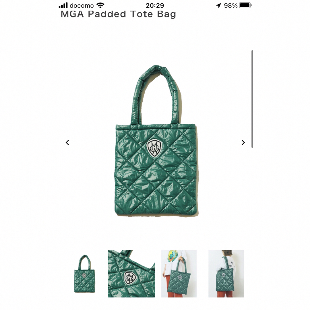 新品 ミセスグリーンアップル トートバッグ 緑 mrs.green appleの通販