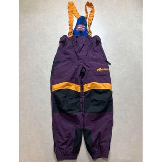 ellesse - 古着 90s ビンテージ スキーウェア レトロ M 紫 ビブパンツ