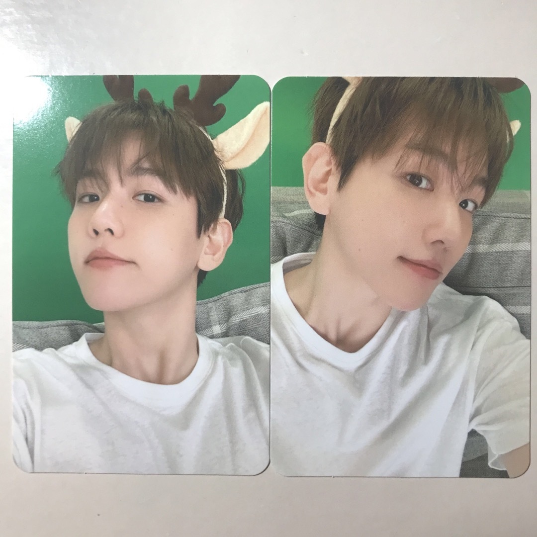 EXO ベッキョン ピンククリスマス トレカの通販 by よう｜ラクマ