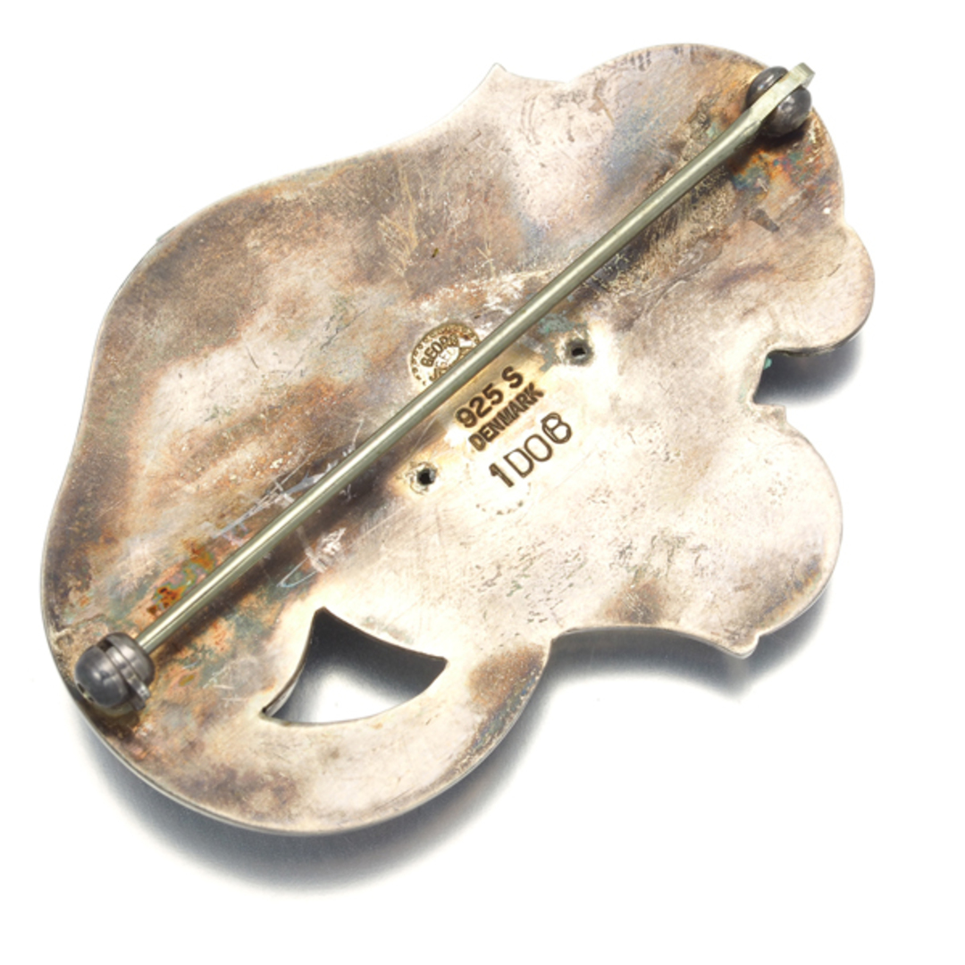 Georg Jensen - ジョージジェンセン ブローチ ムーンストーン 100B