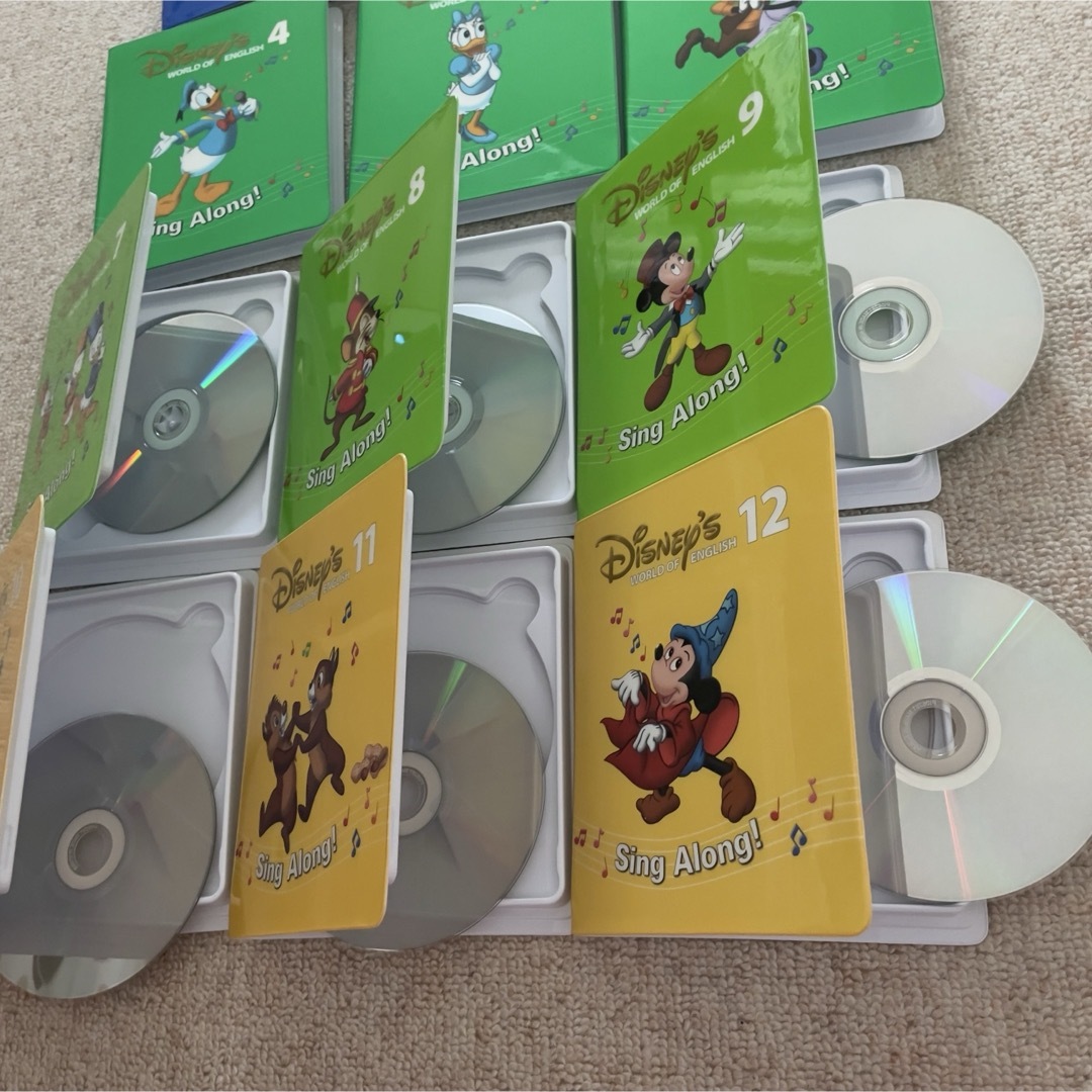 Disney - 新子役 DWE ディズニー英語システム シングアロング DVD 12枚