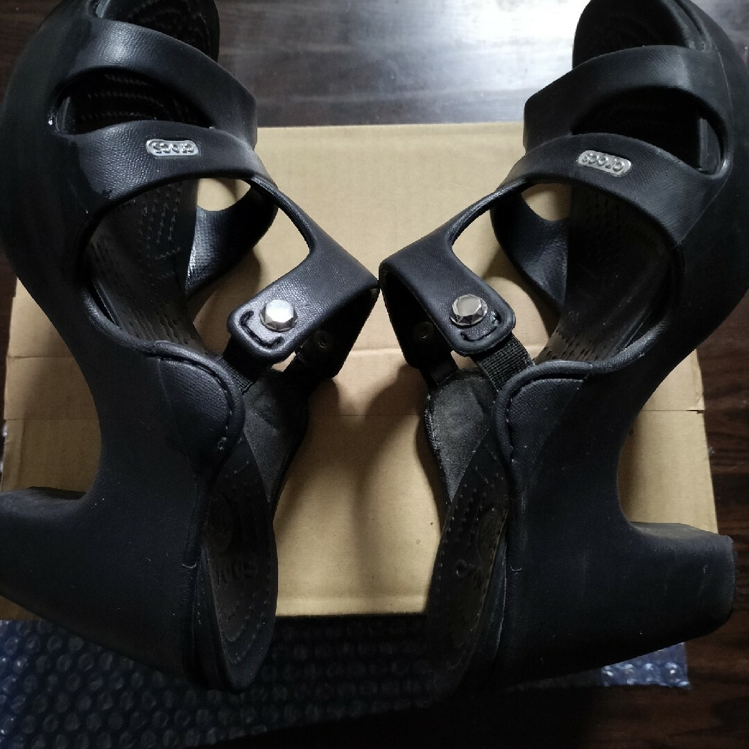 crocs - クロックスヒールサンダル 廃盤品の通販 by 343's shop