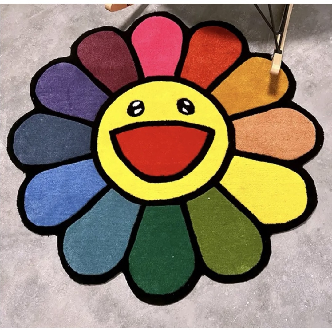 新品】村上隆 カイカイキキ フロアマット インテリアマット ラグ