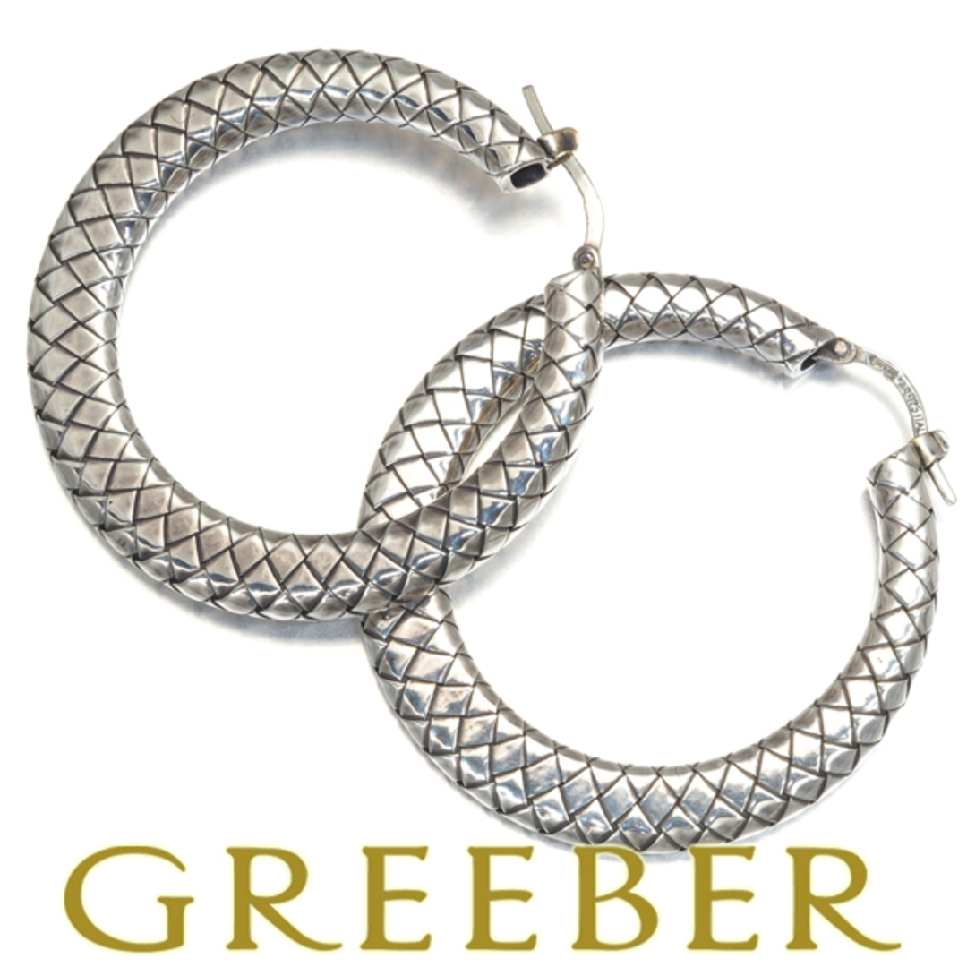 BOTTEGA VENETA - ボッテガヴェネタ ピアス イントレチャート フープ