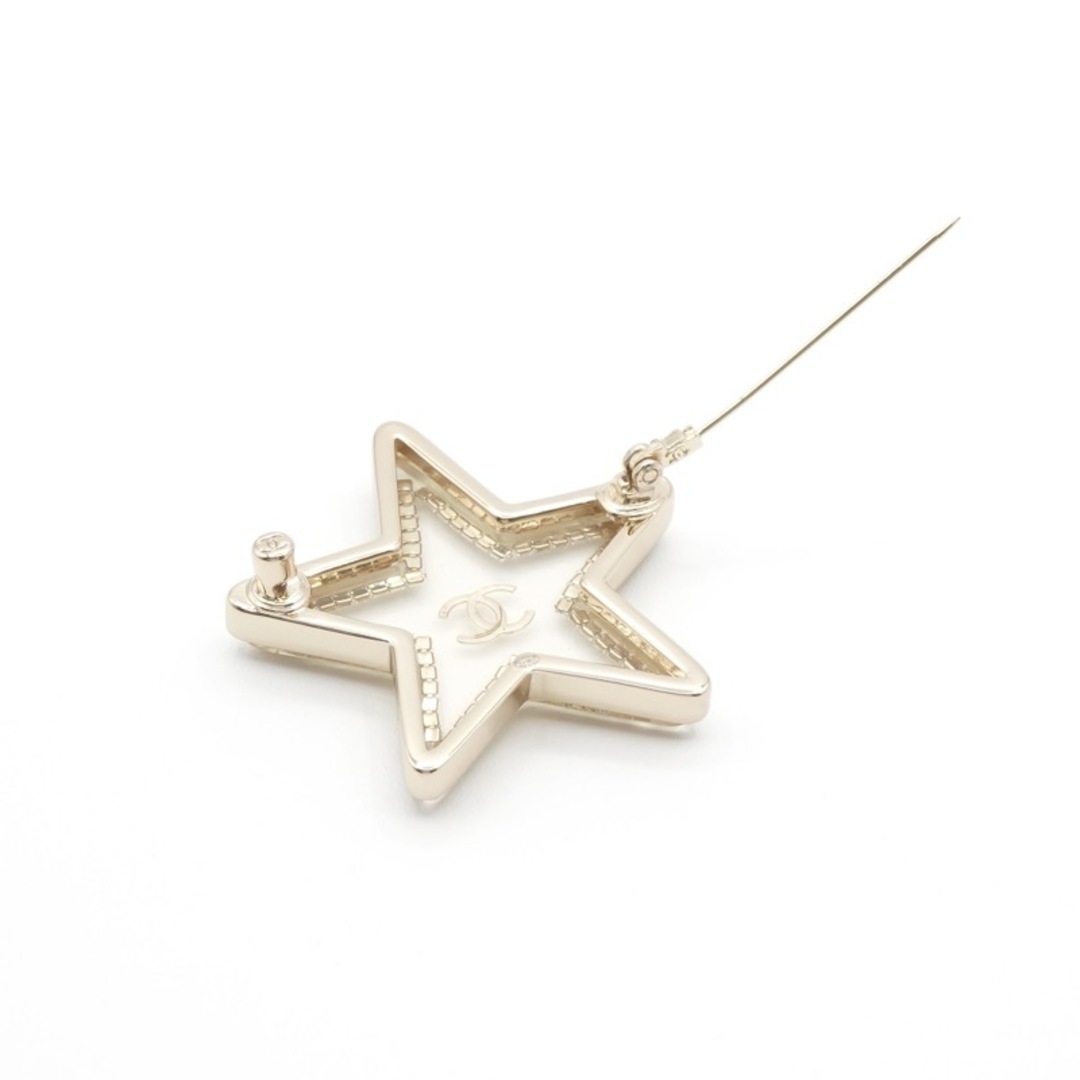 シャネル CHANEL ブローチ コサージュ ゴールド ブラック ココマーク