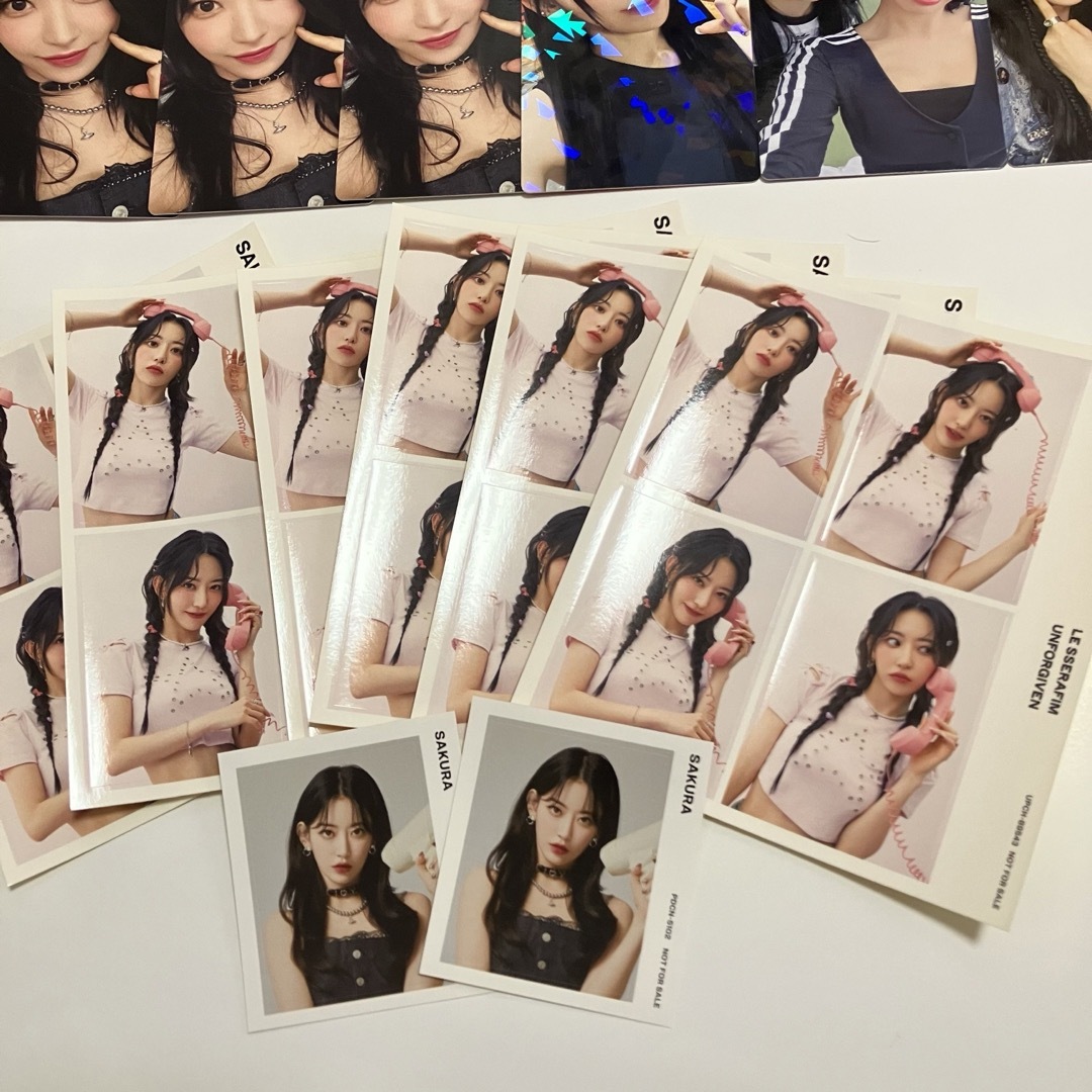 le sserafim サクラ 直筆サイン ユニバ UMS 2回目 LE SSERAFIM HOT