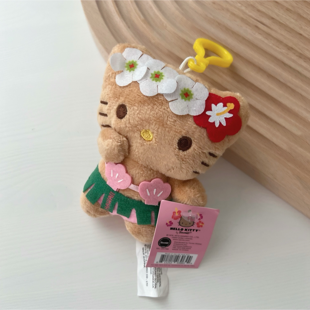 ご当地キティ 根付けストラップ ハワイ限定 日焼けキティ ウクレレ