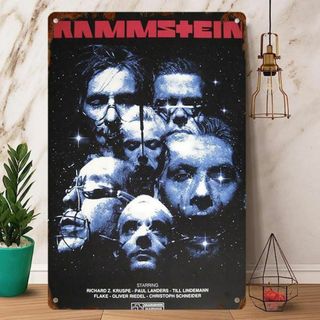 ロック【 ラムシュタイン / RAMMSTEIN】メタルポスター ブリキ看板 1の