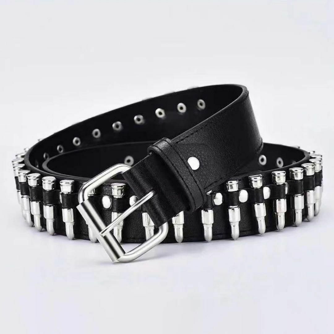 弾丸 ベルト ハードコア バレッドベルト レザー ロック V系 パンクの