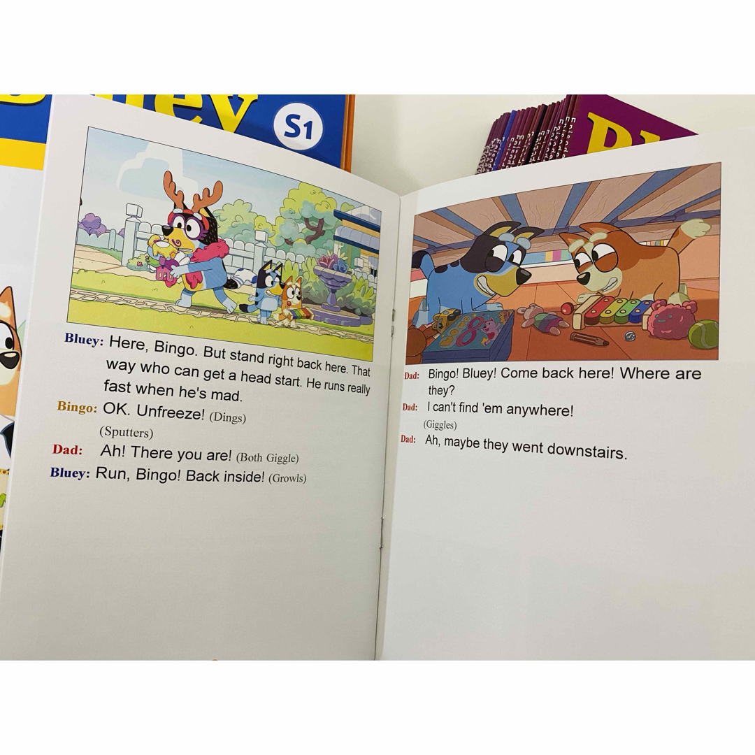 ブルーイ 台本版英語絵本 Bluey 音源付 動画付 マイヤペン対応