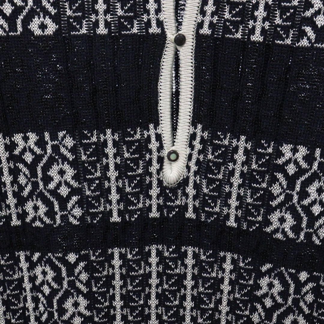 Mame Kurogouchi マメ クロゴウチ リブジャガード フリンジ コットン