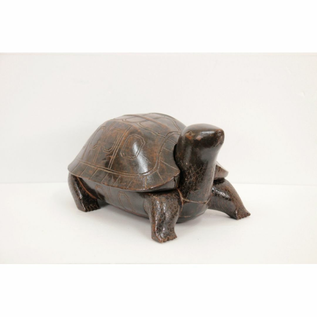 カメの小物入れ #08 東南アジア」 木彫りの通販 by 北海道画廊｜ラクマ