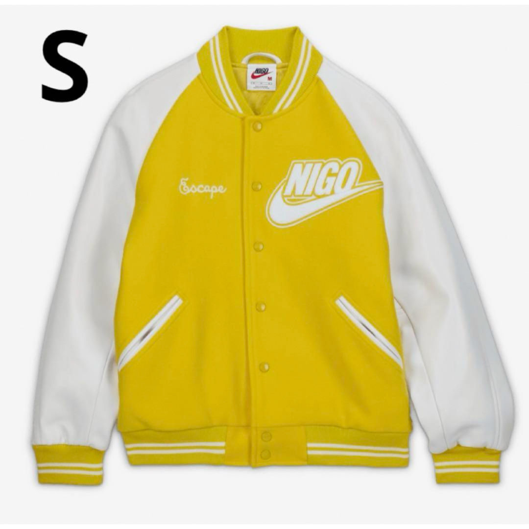 NIKE - NIGO Nike NRG Varsity Jacket Yellow Sサイズの通販 by モミジ