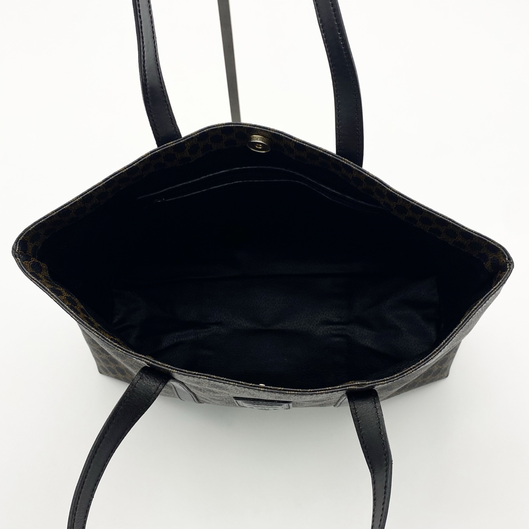 セリーヌトートバッグ 黒マカダム A4収納可能 大容量 ブラック