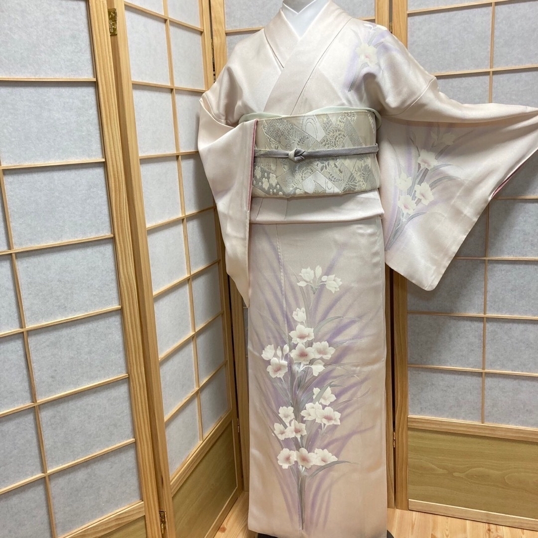 ZY-820 袋帯 山河橋文 九百金弐重箔 松 菊 フォーマル 礼装 逸品 高級