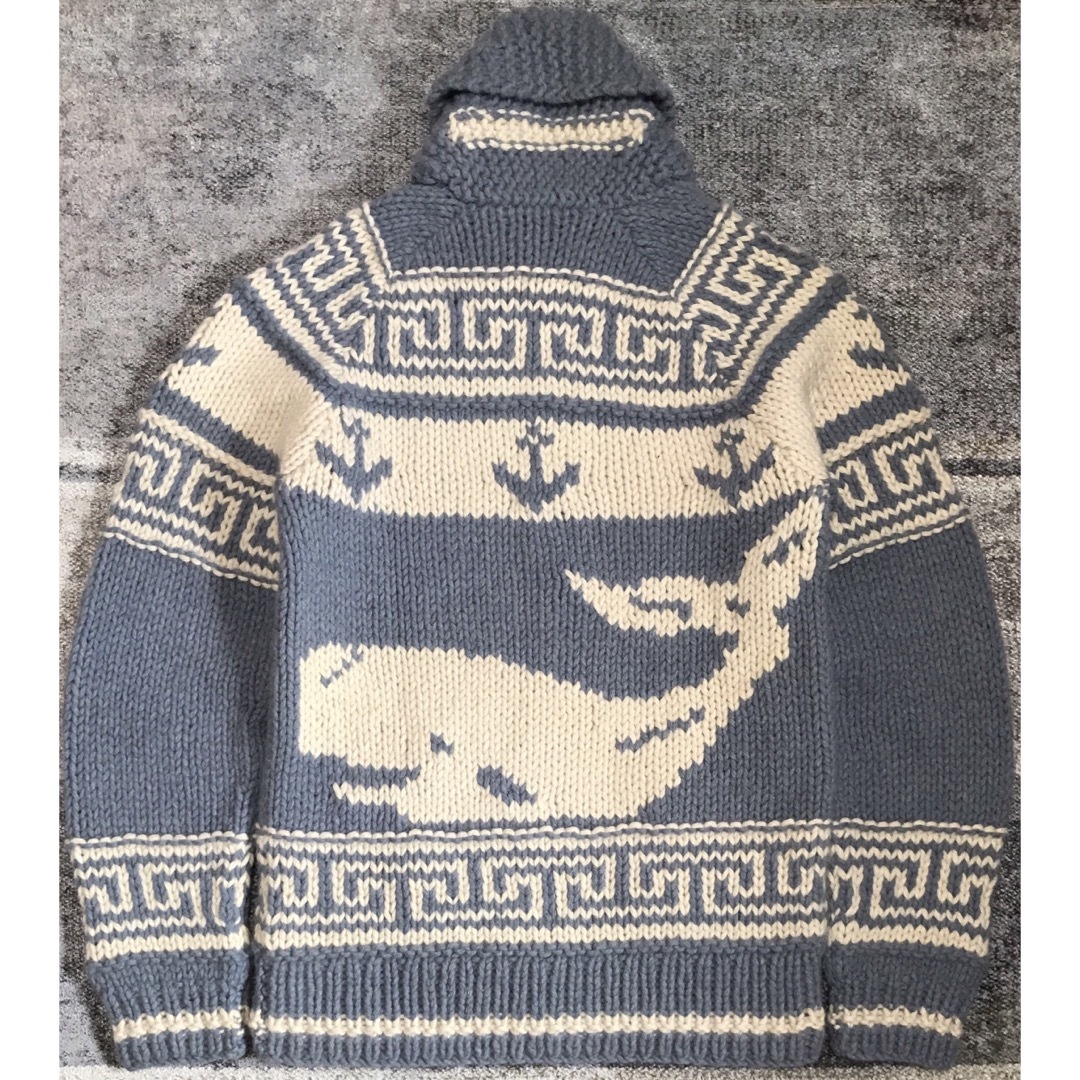 幻 超スペシャル 可愛すぎるホエール柄 鯨 RRL カウチン ニット